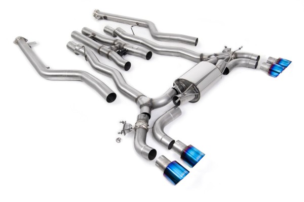 Milltek Sport Auspuffanlage passend für BMW M5 Competition 4.4l Twin Turbo F90 - titan geflämmte Endrohre