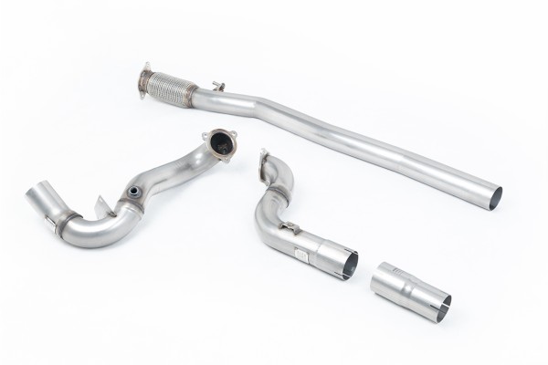 Milltek Sport Downpipe (ohne Kat) passend für Mercedes A-Klasse A35 AMG 2.0 Turbo W177 76,2mm