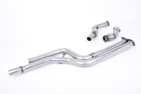Milltek Sport Downpipe (ohne Kat) passend für BMW 3 Series F80 M3 Competition Saloon & 4 Series F82/83 Coupe/Convertible M4 Competition 76,2mm