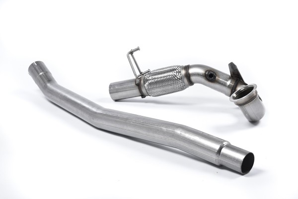 Milltek Sport Downpipe (ohne Kat) passend für Seat Leon Cupra 280 / 290 / 300 2.0 TSI MK7 GTI & MK7.5 GTI 76,2mm